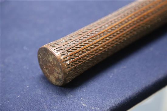 A Tongan hardwood war club, 44.75in.